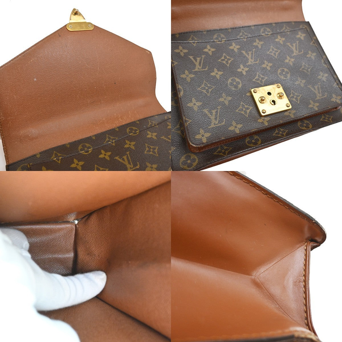 LOUIS VUITTON Monceau 28  Shoulder Hand Bag Monogram Leather M51185 83SA033