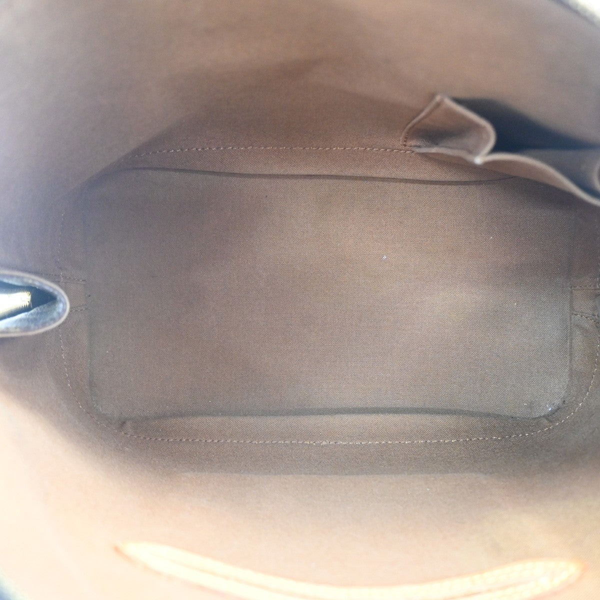 LOUIS VUITTON LV Logo Alma Hand Bag Monogram Leather Brown France M51130 34MA280