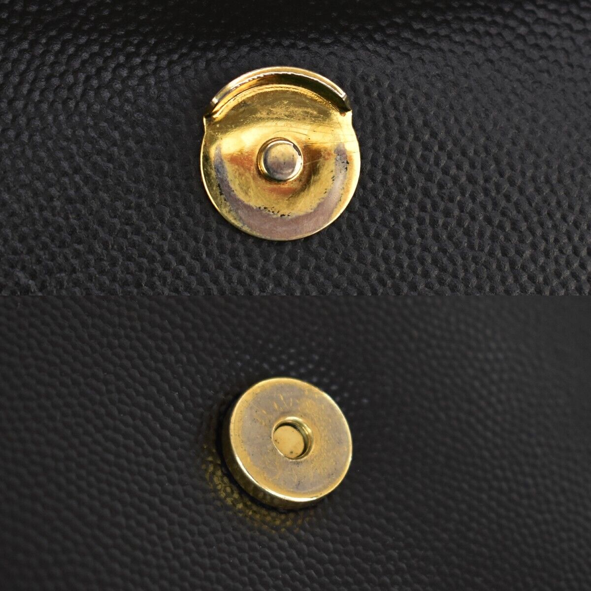 SAINT LAURENT YSL Logo Kate Medium Chain Shoulder Bag Leather Black GHW 689RH460