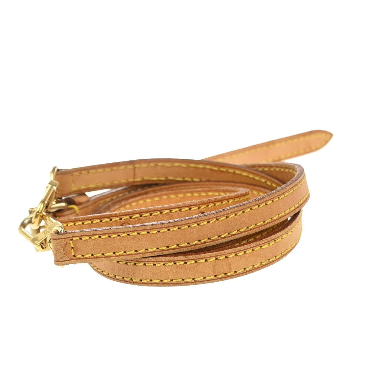 LOUIS VUITTON Shoulder Strap Leather Brown GHW Bag Accessory 02EG296