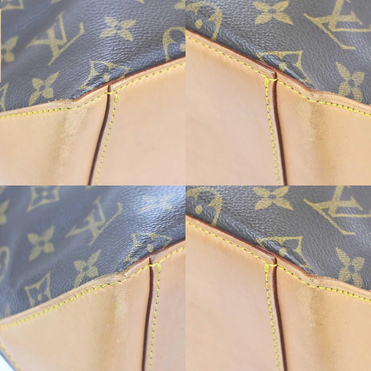 LOUIS VUITTON Cabas Piano Shoulder Bag Monogram Leather Brown M51148 20KC816