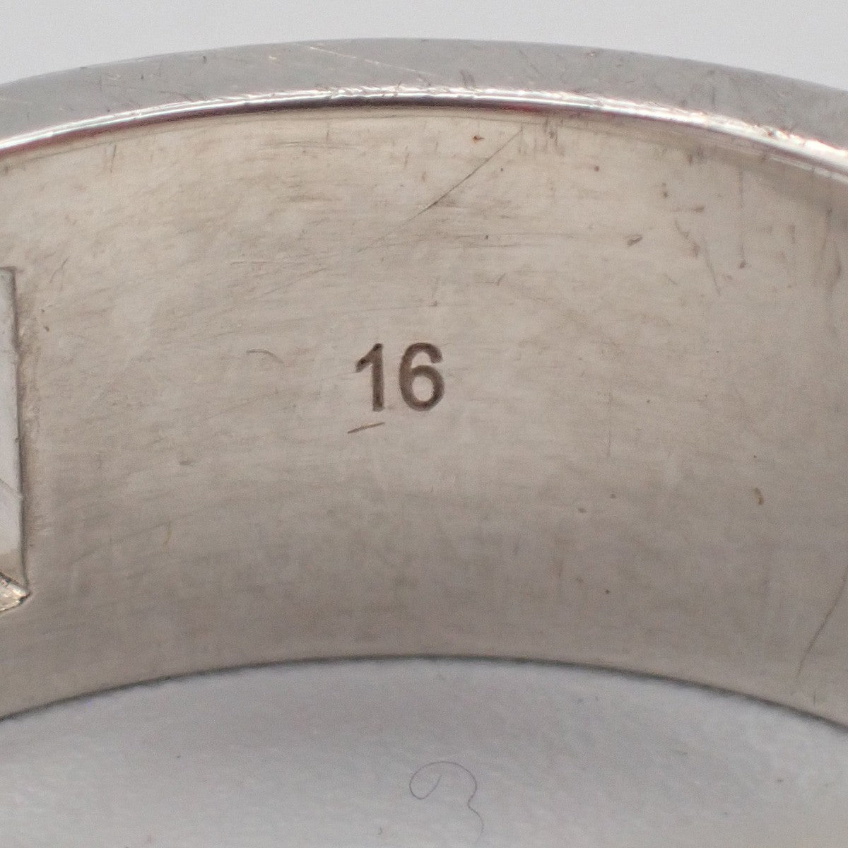GUCCI G Logo Ring Silver 925 Size JP16 US8 Italy Accessory Italy 09KD093