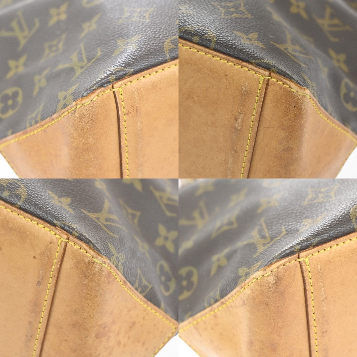 LOUIS VUITTON Cabas Piano Shoulder Bag Monogram Leather Brown M51148 73CA799