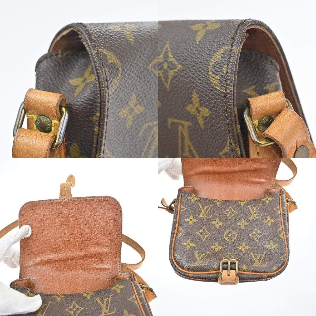 LOUIS VUITTON Mini Cartouchiere Shoulder Bag Monogram Leather BN M51254 34KP588