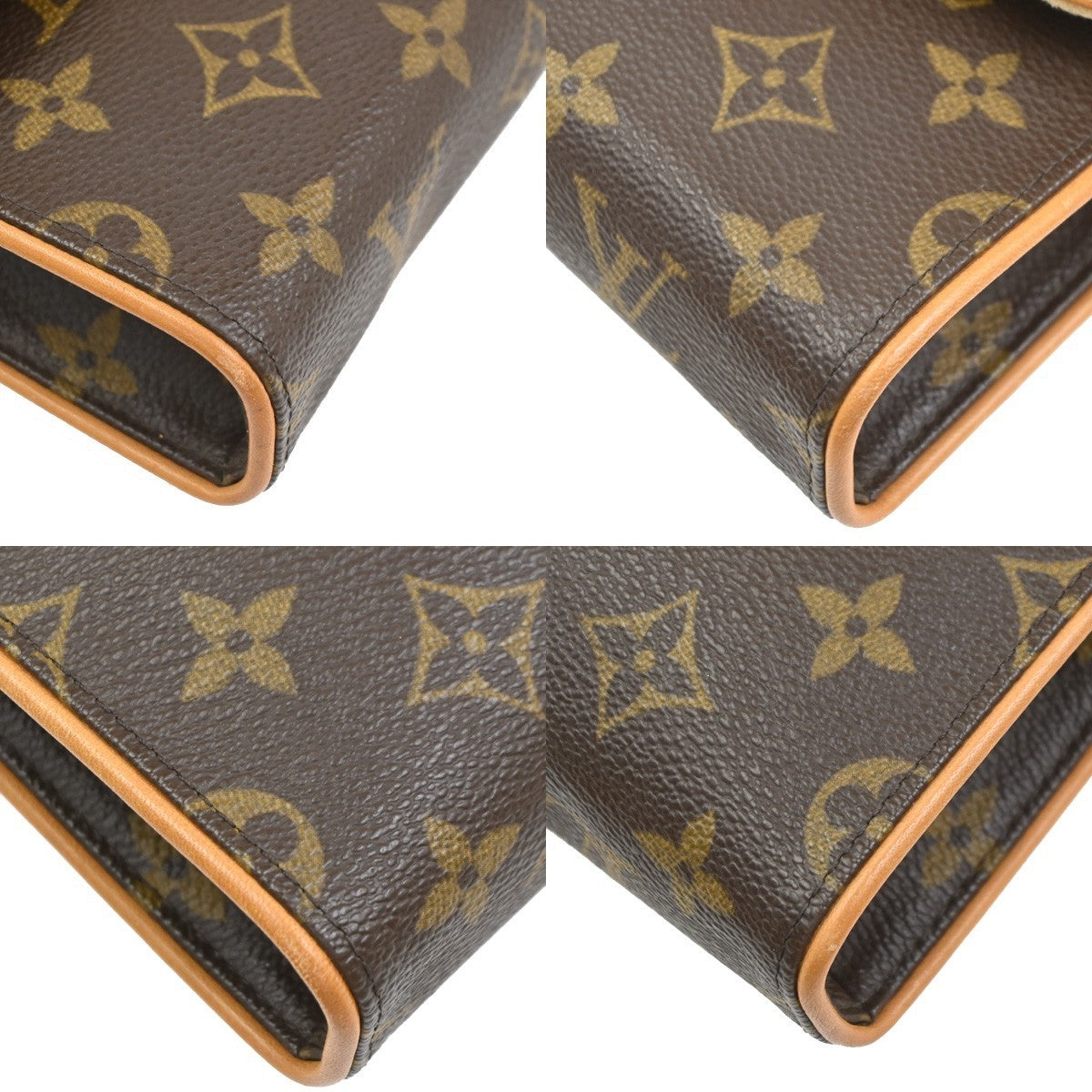 LOUIS VUITTON Pochette Florentine Bum Bag Monogram Leather Brown M51855 34PA123