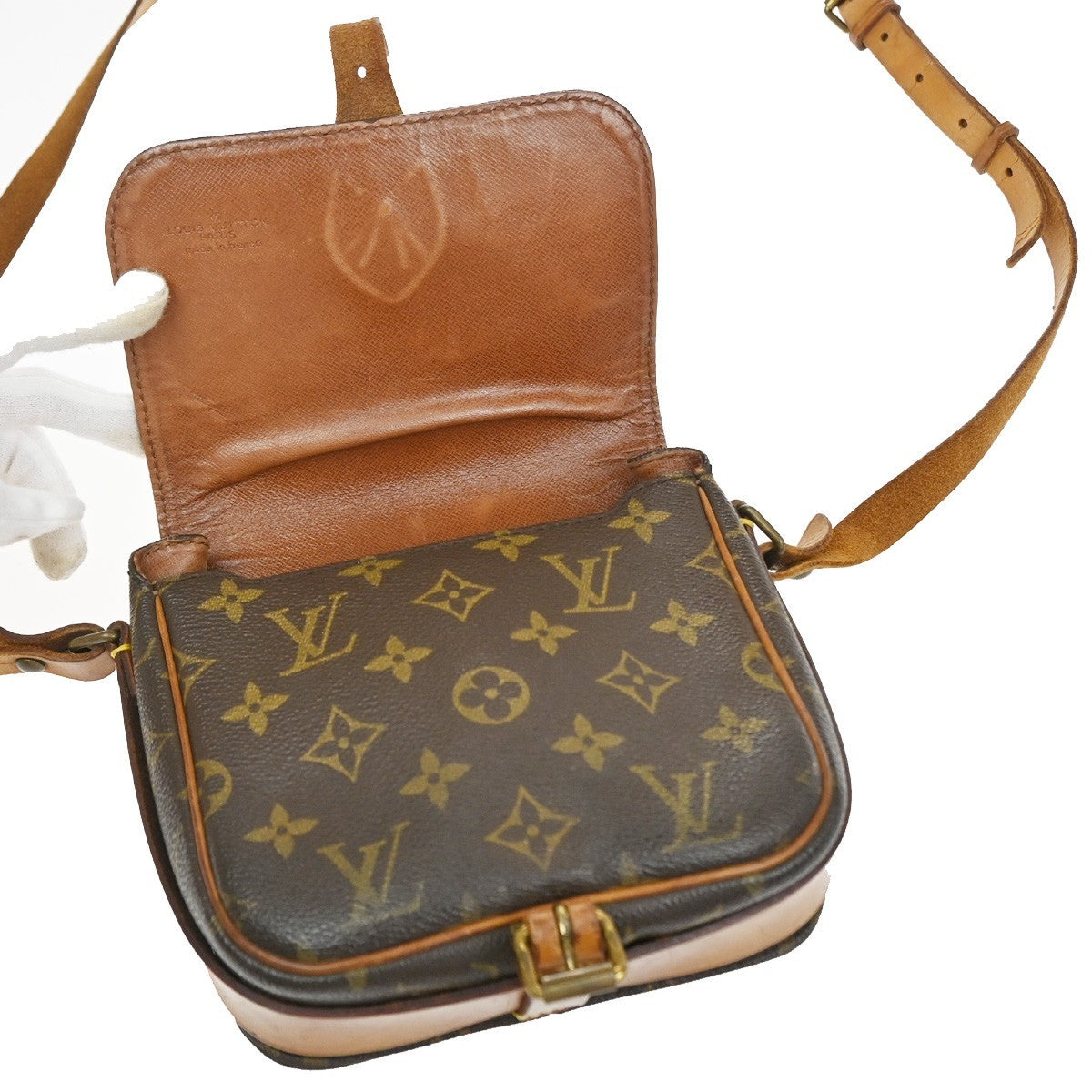 LOUIS VUITTON Mini Cartouchiere Shoulder Bag Monogram Leather BN M51254 36MA565