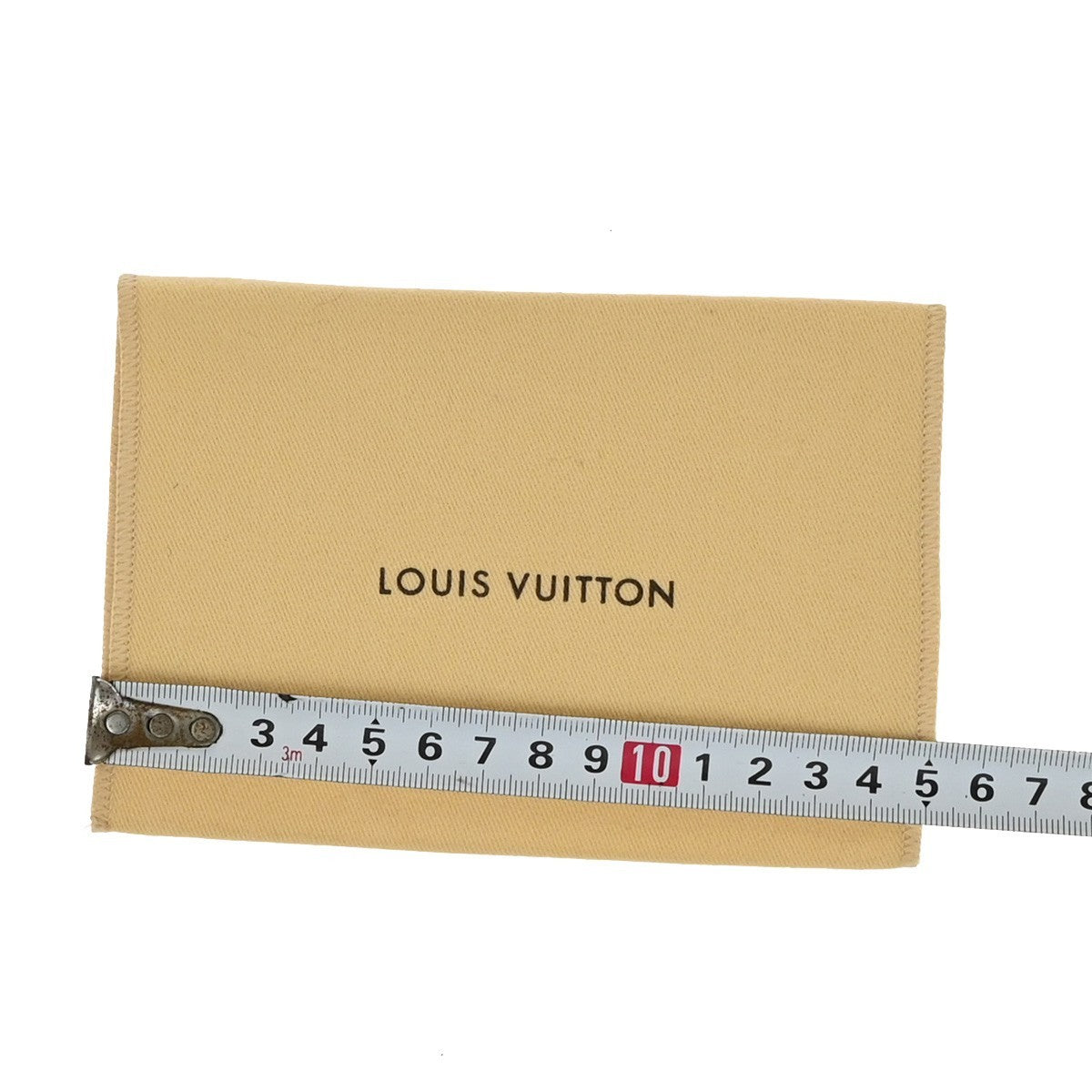LOUIS VUITTON Logo 10 Set Dust Bag Drawstring Canvas Cotton Beige Brown 09KP229