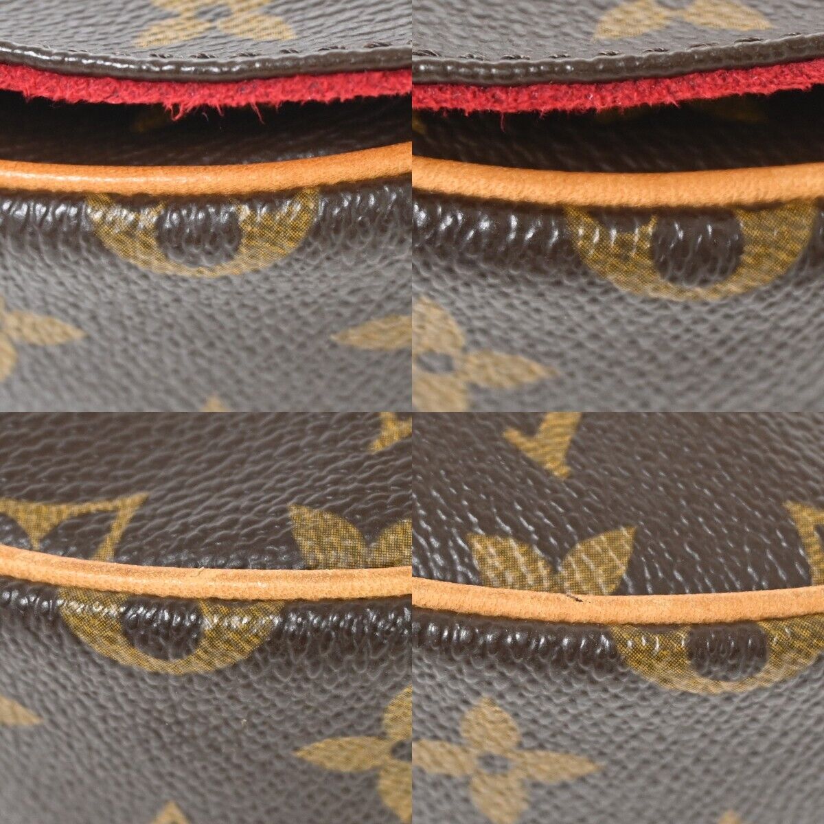 LOUIS VUITTON Tambourine Shoulder Bag Monogram Leather Brown M51179 638HB460