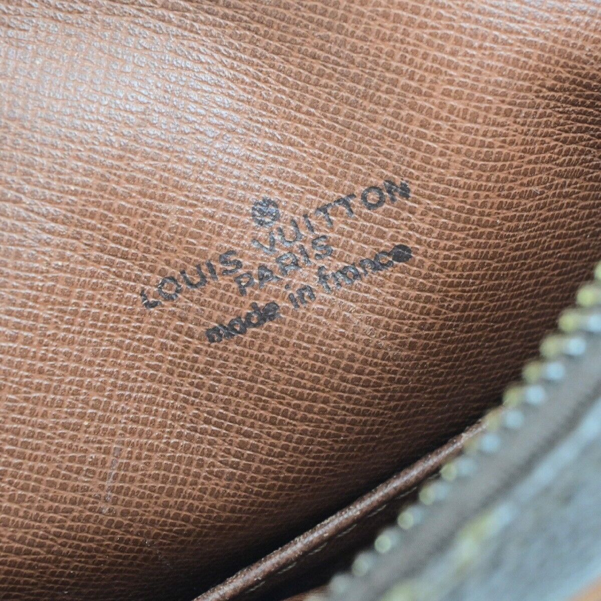 LOUIS VUITTON Danube Shoulder Bag Monogram Leather Brown France M45266 65ED334