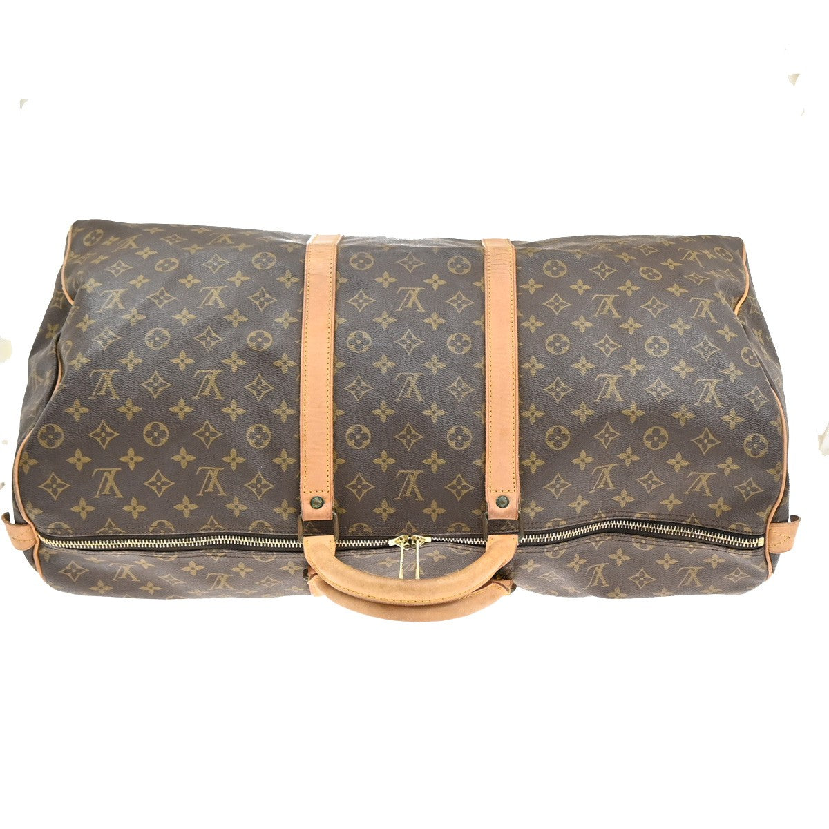 LOUIS VUITTON Keepall 60 Travel Hand Bag Monogram Leather Brown M41422 35YH344