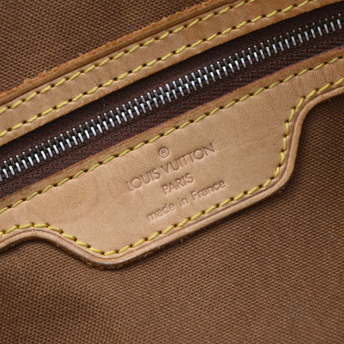 LOUIS VUITTON Cabas Mezzo Shoulder Bag Monogram Leather Brown M51151 82KB425