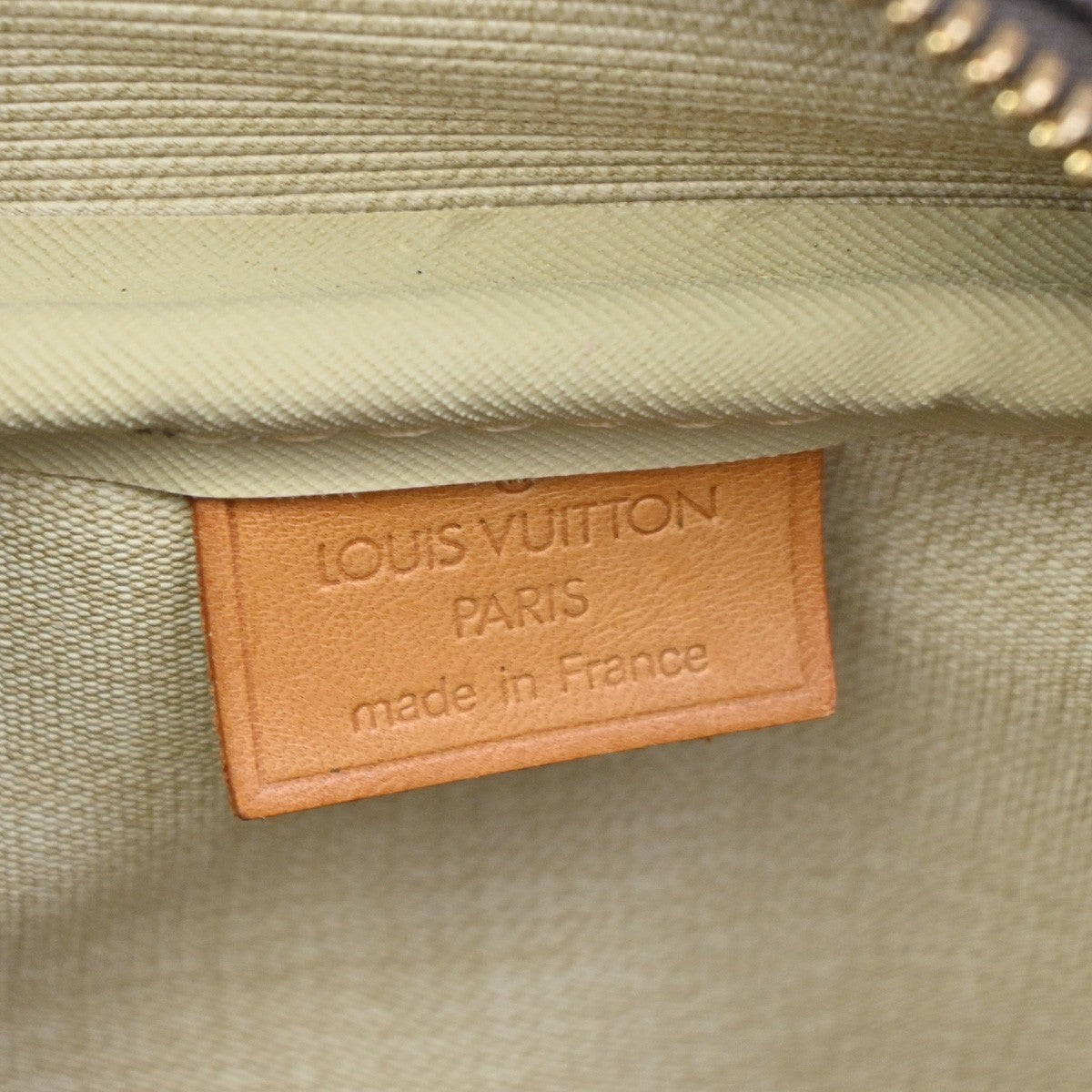 LOUIS VUITTON LV Logo Deauville Hand Bag Monogram Leather Brown M47270 76DA003
