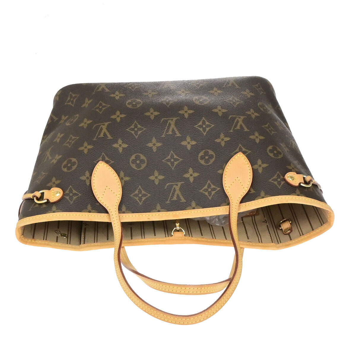 LOUIS VUITTON Neverfull PM Shoulder Tote Bag Monogram Leather BN M40155 55YG761
