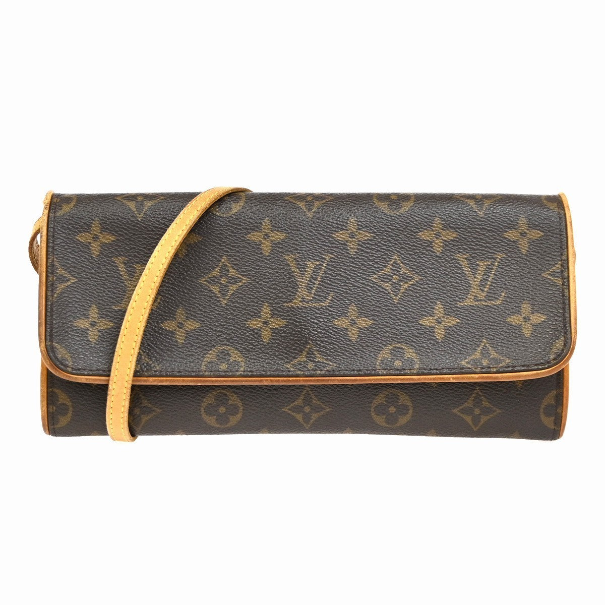 LOUIS VUITTON Pochette Twin GM 2Way Shoulder Bag Monogram Brown M51852 65PA069
