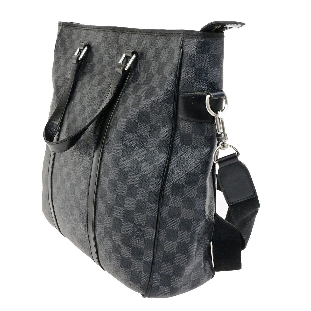 LOUIS VUITTON Tadao 2Way Shoulder Hand Bag Damier Graphite BK N51192 10ED499