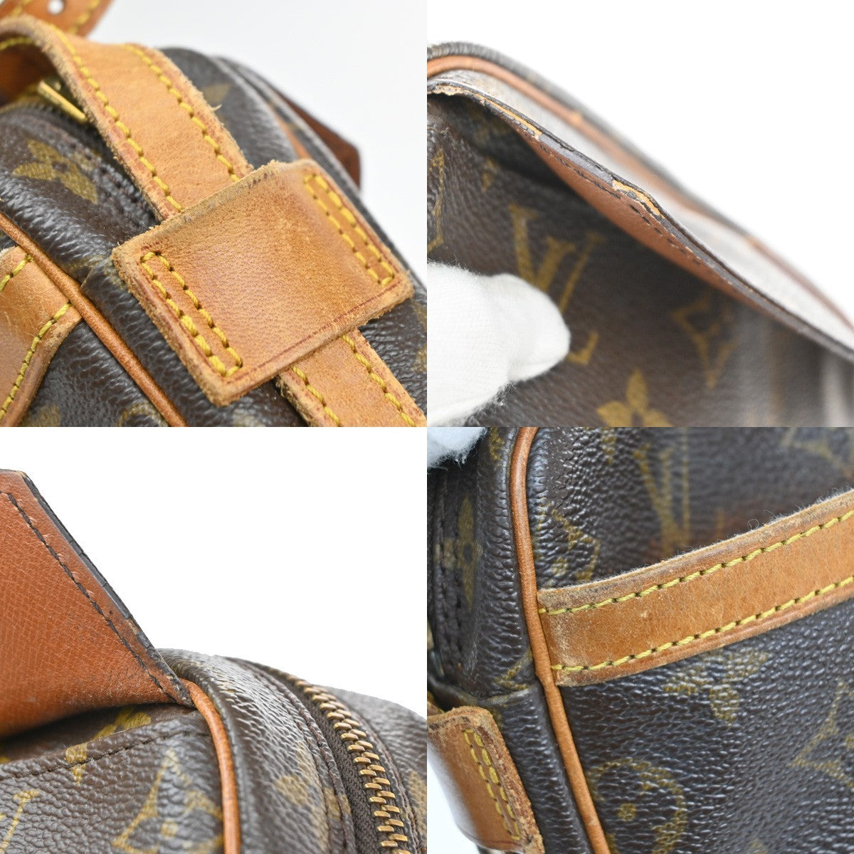 LOUIS VUITTON Jeune Fille MM Shoulder Bag Monogram Leather Brown M51226 67MA539