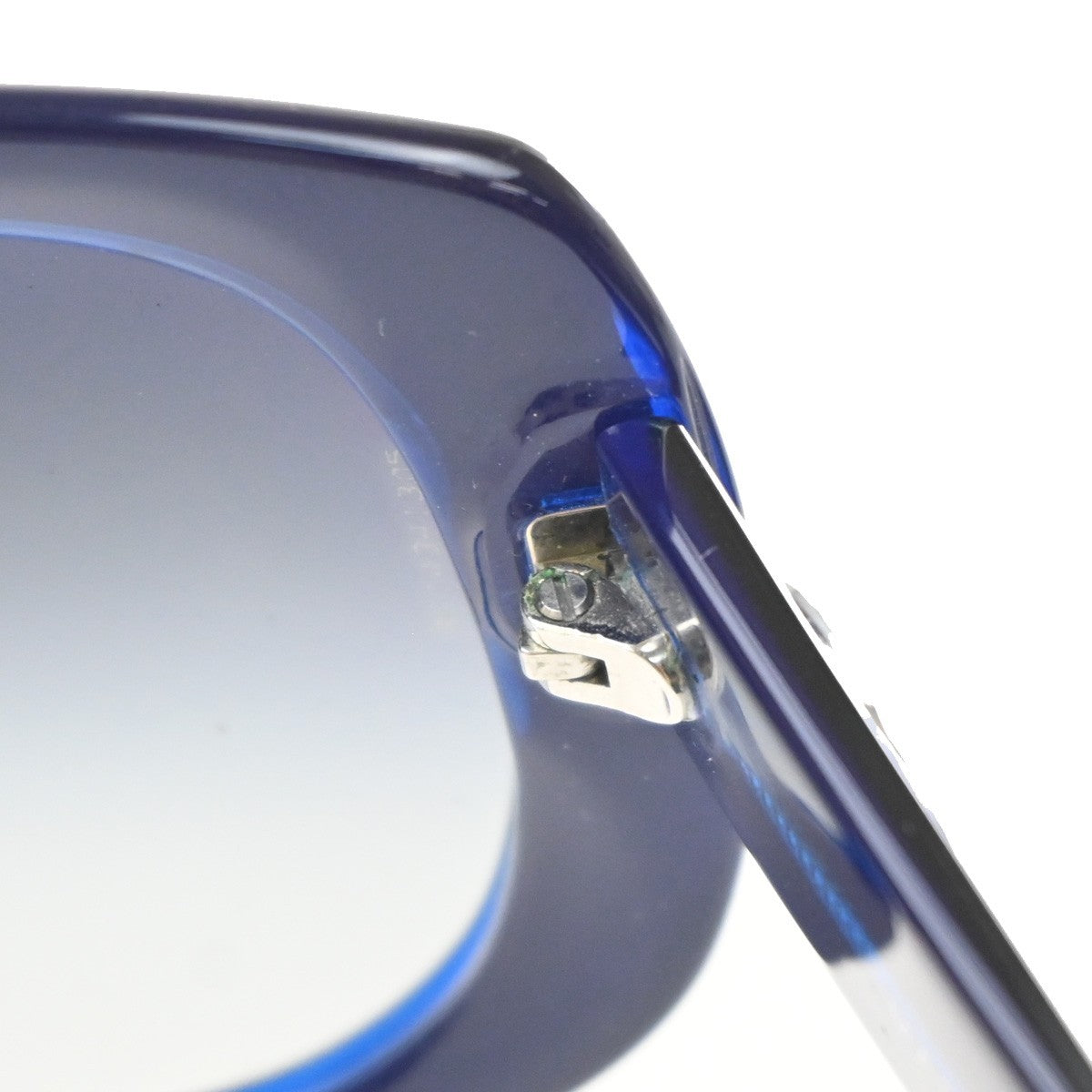 CHANEL CC Logo Sunglasses Eye Were Plastic Metal Blue SHW 5183-A Italy 66MA578