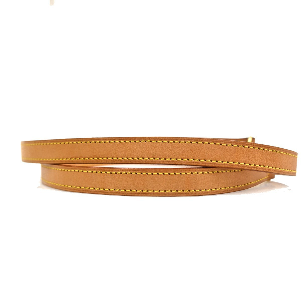 LOUIS VUITTON Shoulder Strap Leather Brown Beige Gold Bag Accessory 61TA612