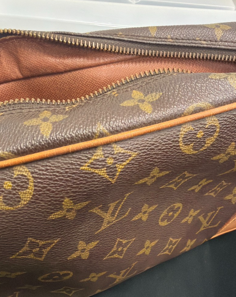 LOUIS VUITTON Compiegne 28 Clutch Hand Bag Monogram Leather Brown M51845 61YJ147