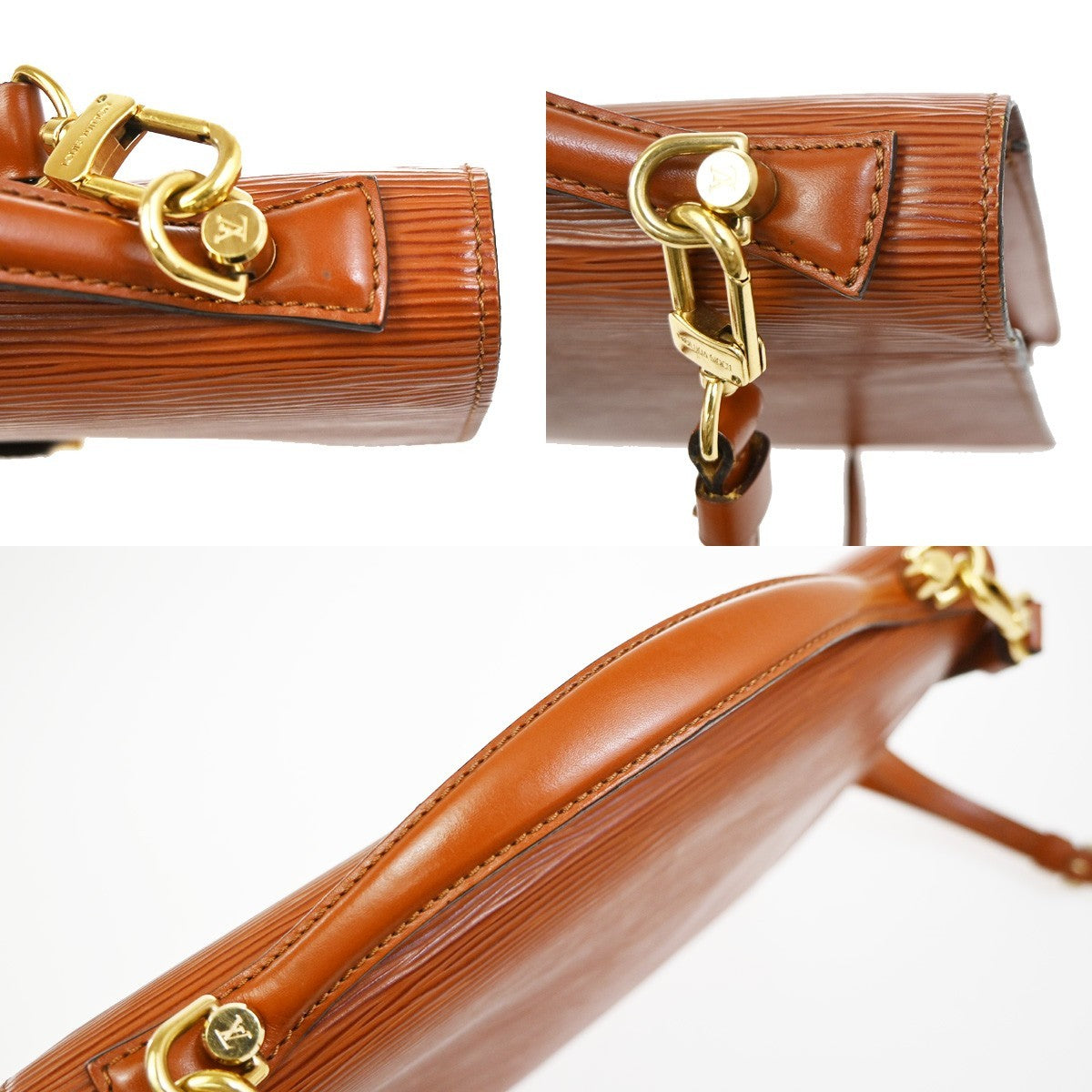 LOUIS VUITTON Monceau 2Way Shoulder Hand Bag Epi Leather Brown M52123 81YH920