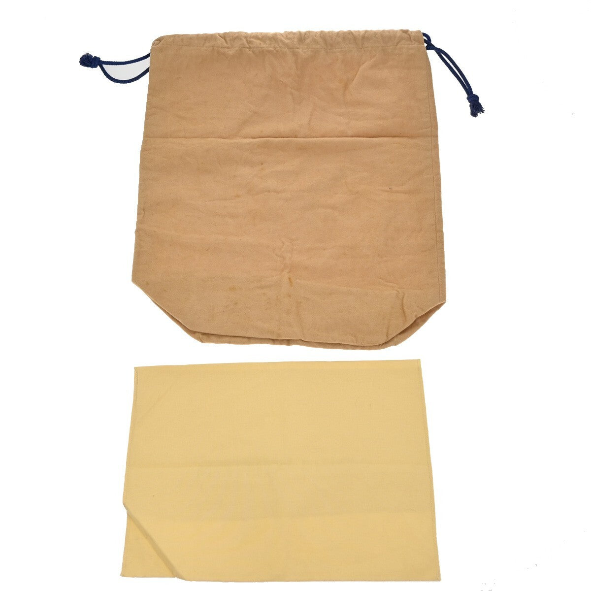 LOUIS VUITTON Logo 10 Set Dust Bag Drawstring Canvas Cotton Beige Brown 09EE134