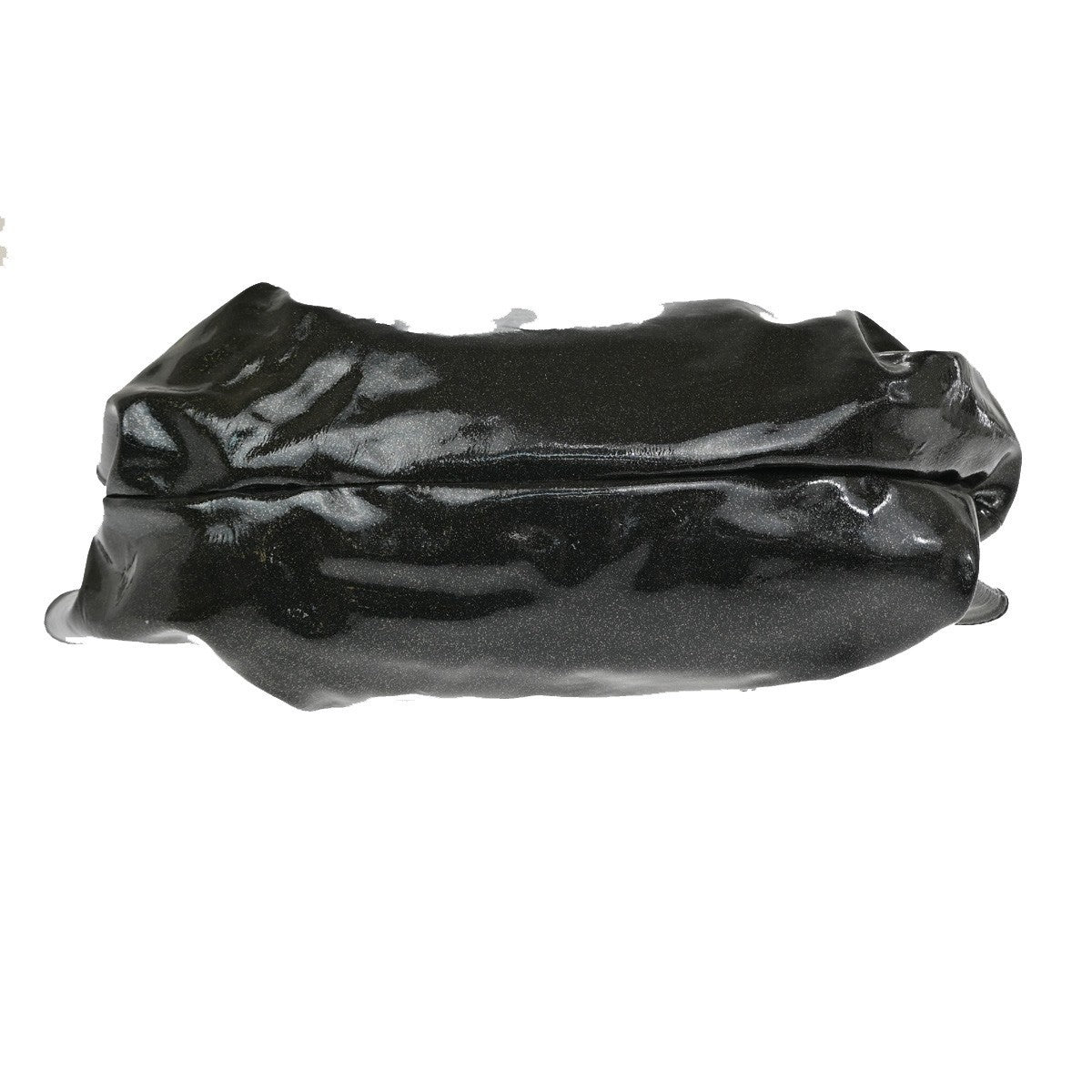 LOEWE Anagram Glitter Nappa Aire Hand Bag Patent Leather Black Spain 85RF796