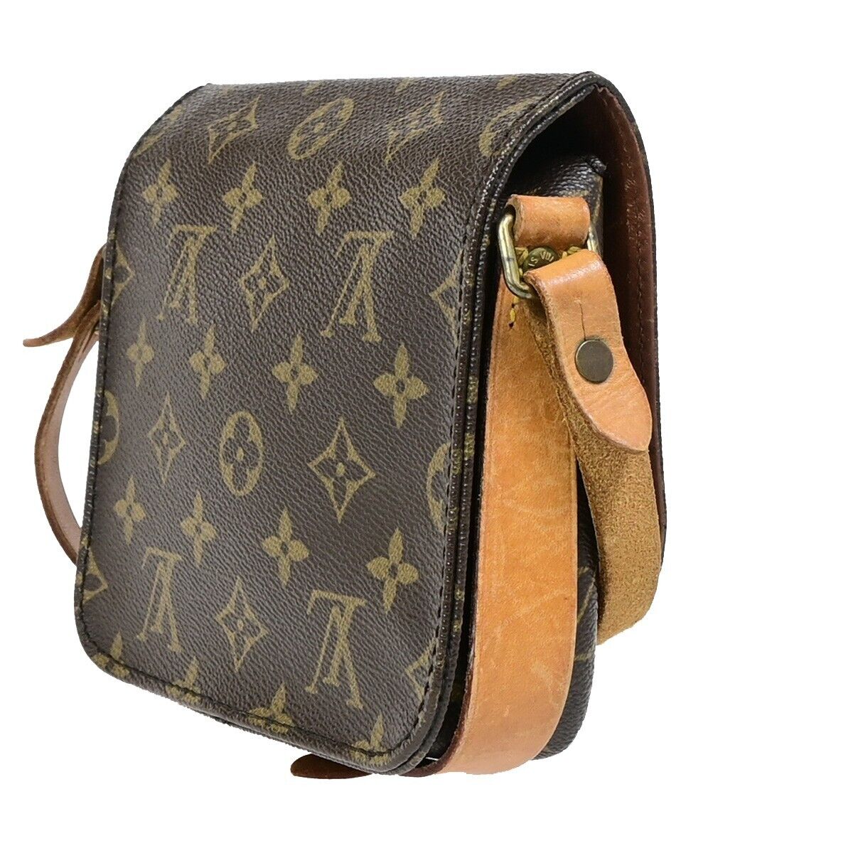 LOUIS VUITTON Mini Cartouchiere Shoulder Bag Monogram Leather BN M51254 34EB343