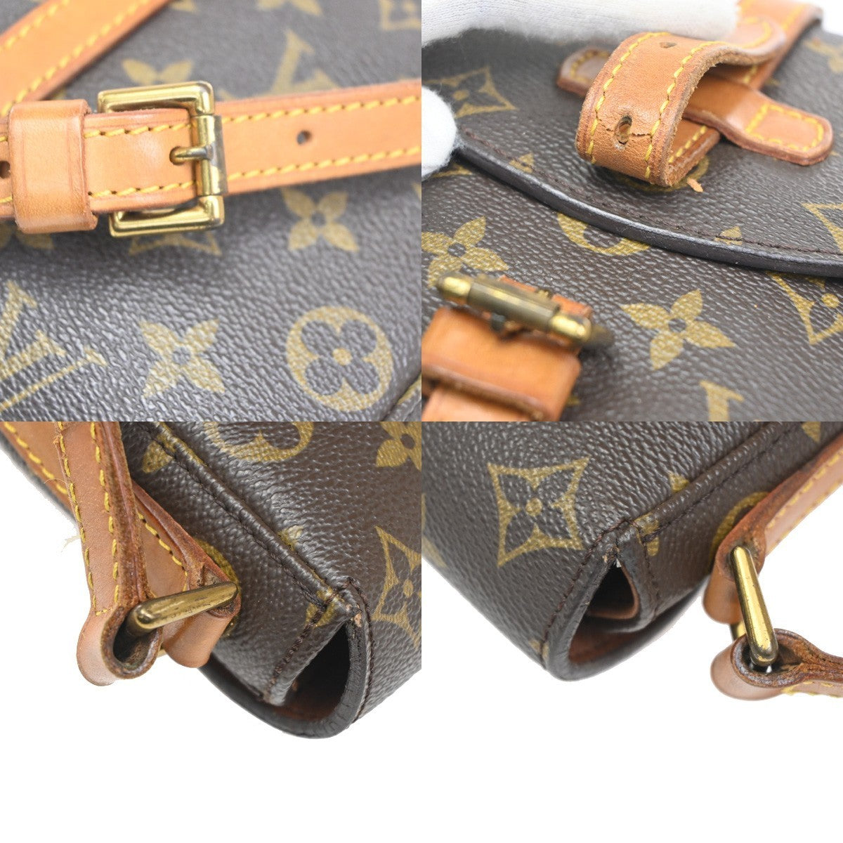 LOUIS VUITTON Chantilly PM Shoulder Bag Monogram Leather Brown M51234 80CA593