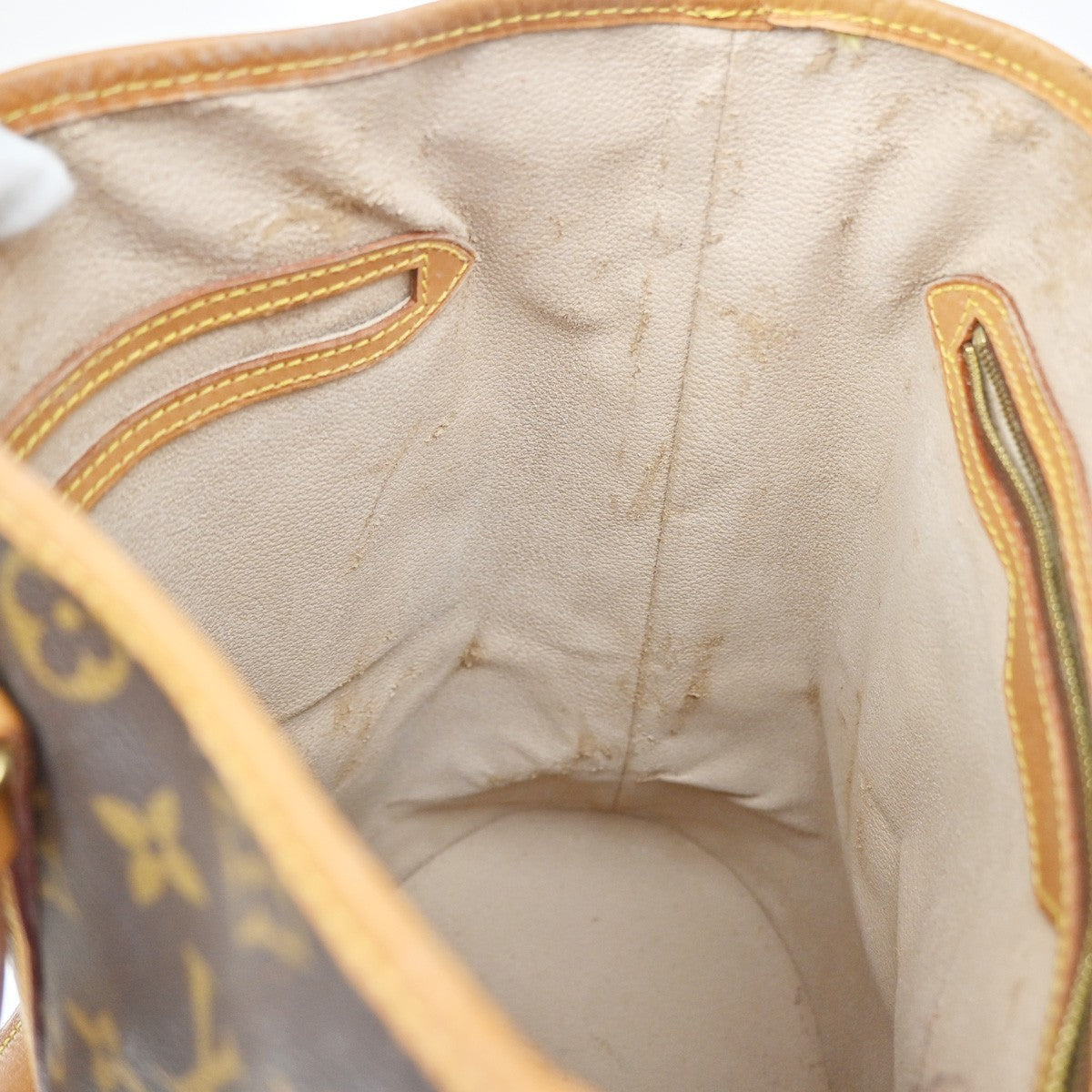 LOUIS VUITTON BUCKET GM Shoulder Tote Bag Monogram Leather USA M42236 31KD208