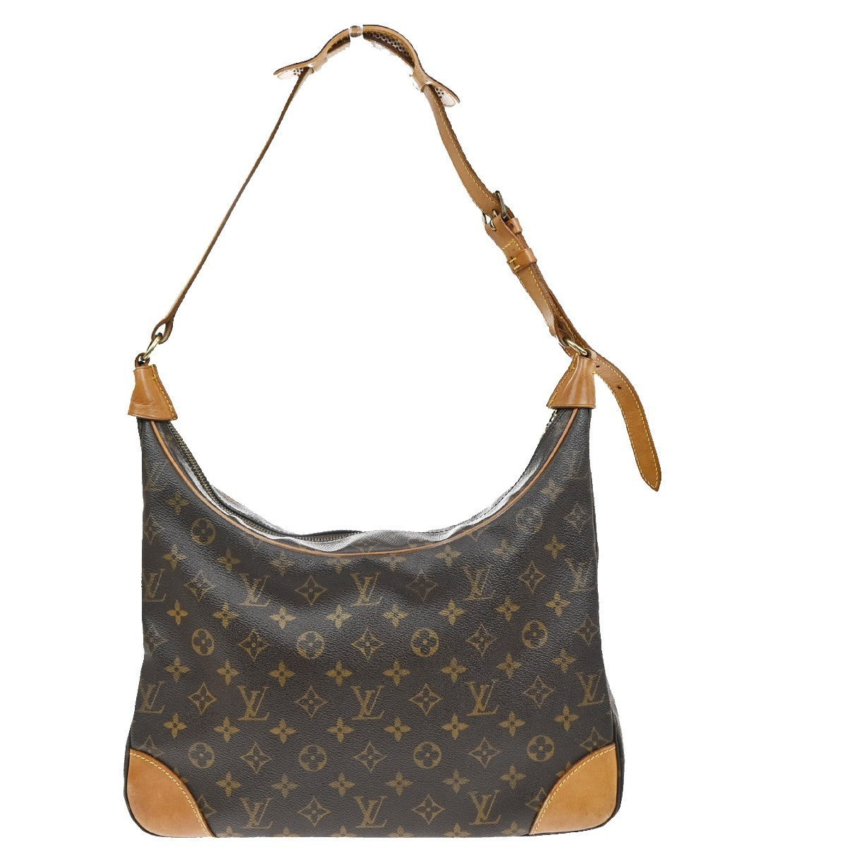LOUIS VUITTON Boulogne 35 Shoulder Bag Monogram Leather Brown M51260 88SA122