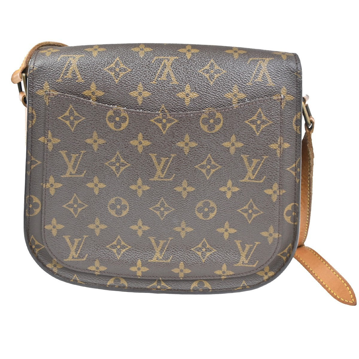 LOUIS VUITTON Saint Cloud GM Shoulder Bag Monogram Leather Brown M51242 80CA689