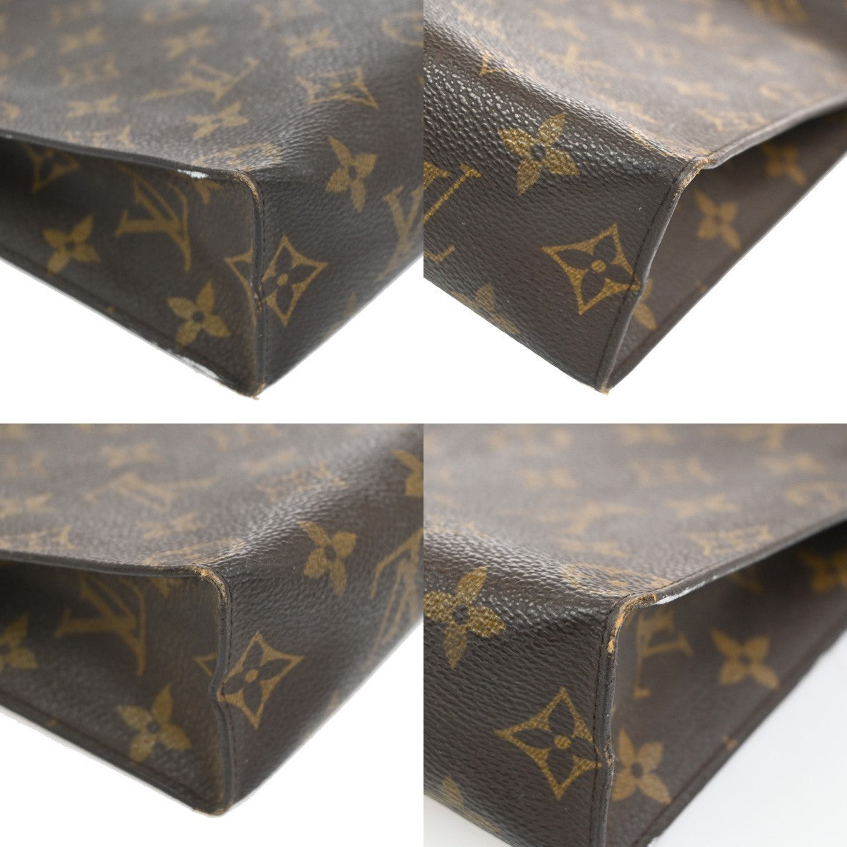 LOUIS VUITTON Poche Toilette 26 Clutch Hand Bag Monogram Leather M47542 02CA763