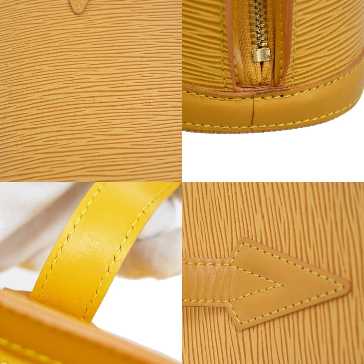 LOUIS VUITTON LV Lussac Shoulder Bag Epi Leather Yellow France M52289 89EE611