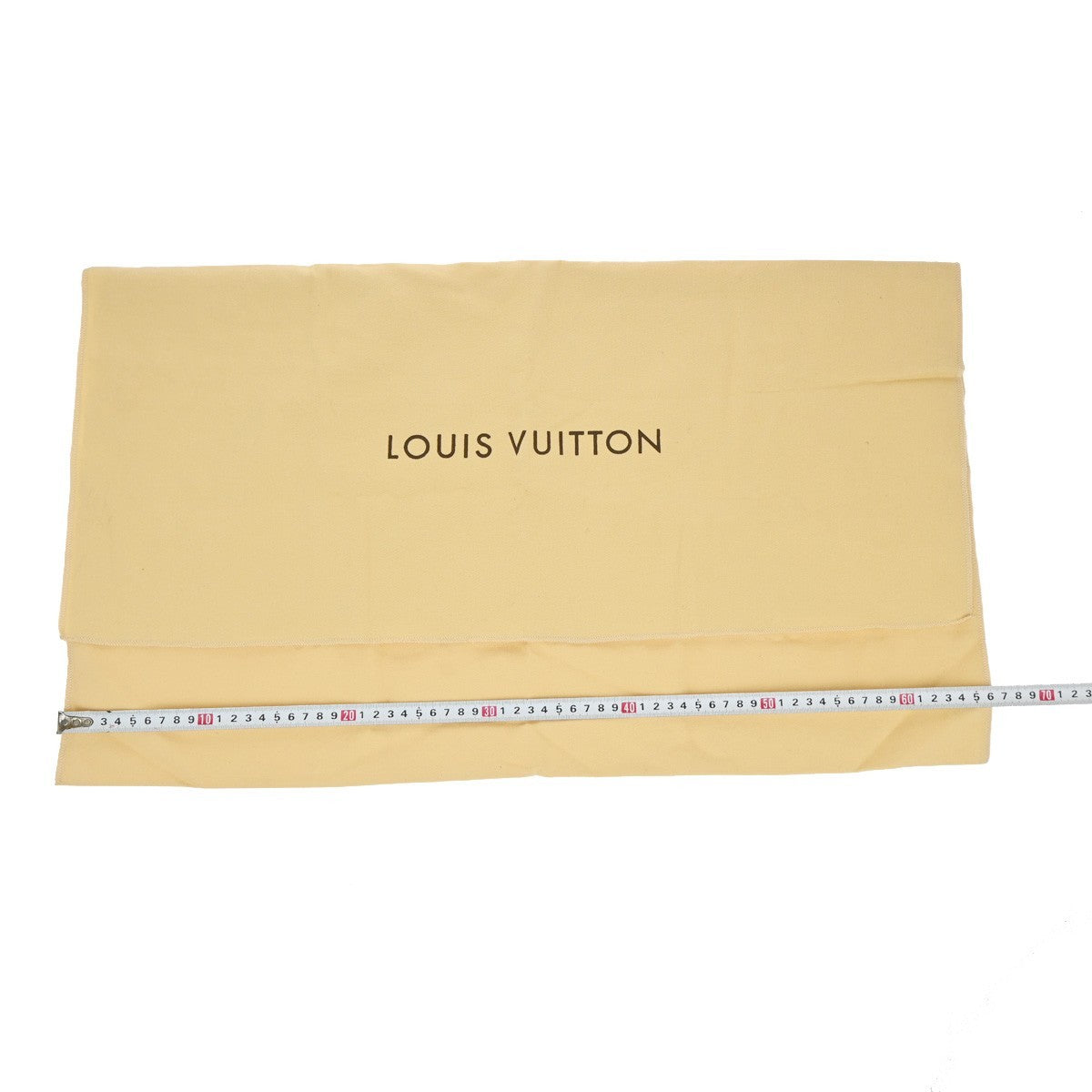 LOUIS VUITTON Logo 10 Set Dust Bag Drawstring Canvas Cotton Beige Brown 09KC802