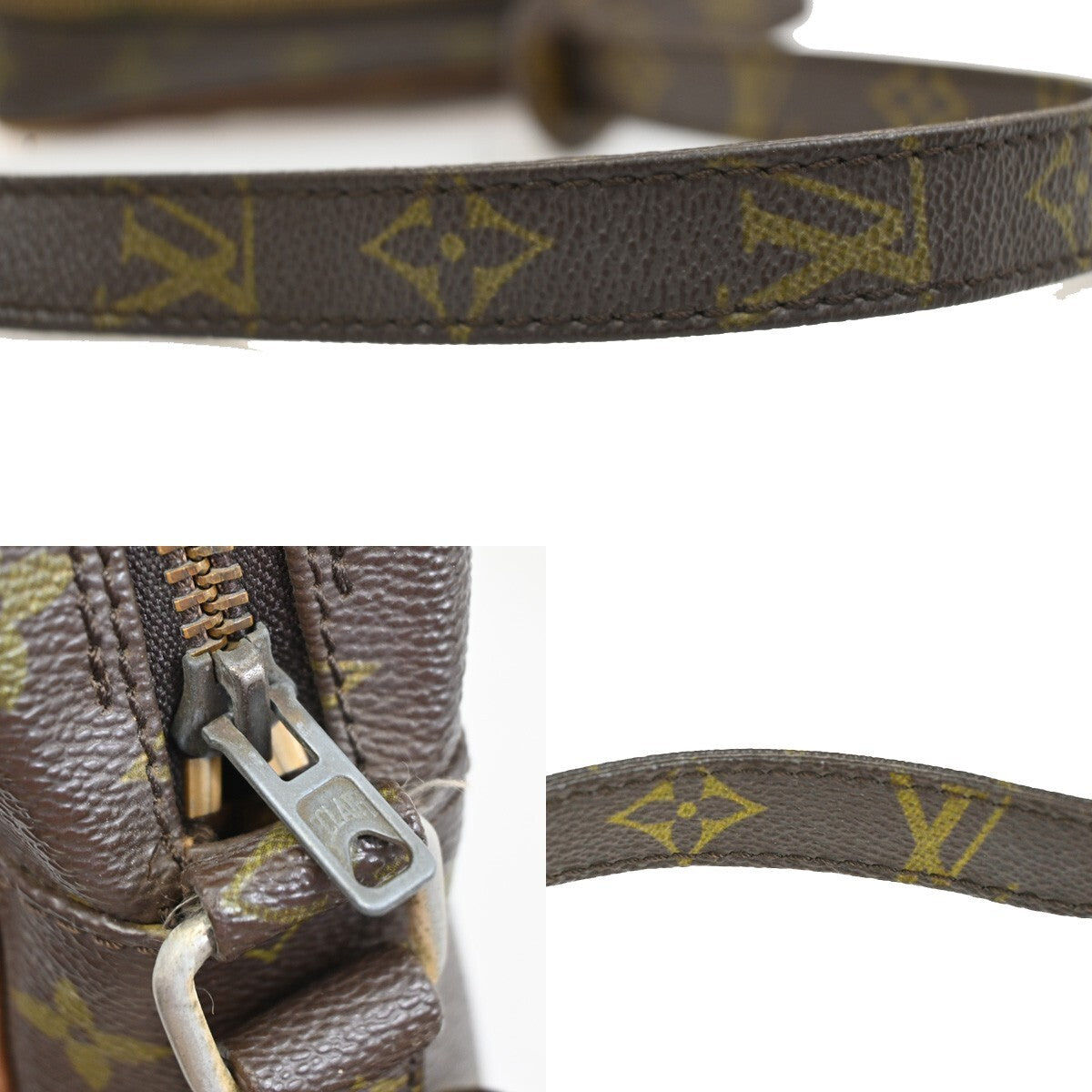 LOUIS VUITTON Petit Marceau Shoulder Bag Monogram Leather Brown M40264 04EE194