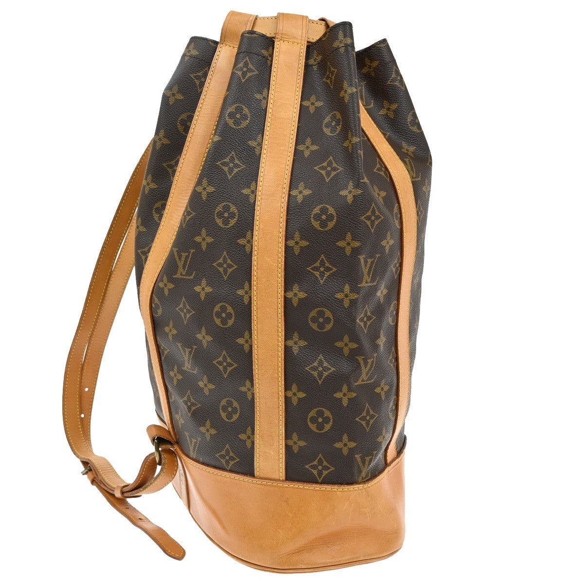 LOUIS VUITTON LV Randonnee GM Shoulder Bag Monogram Leather Brown M42244 85KB594