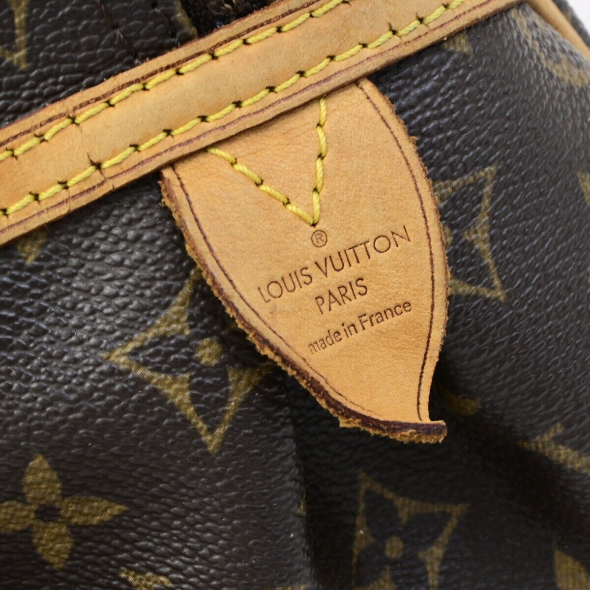 LOUIS VUITTON Montorgueil PM Shoulder Bag Monogram Leather Brown M95565 32ED377