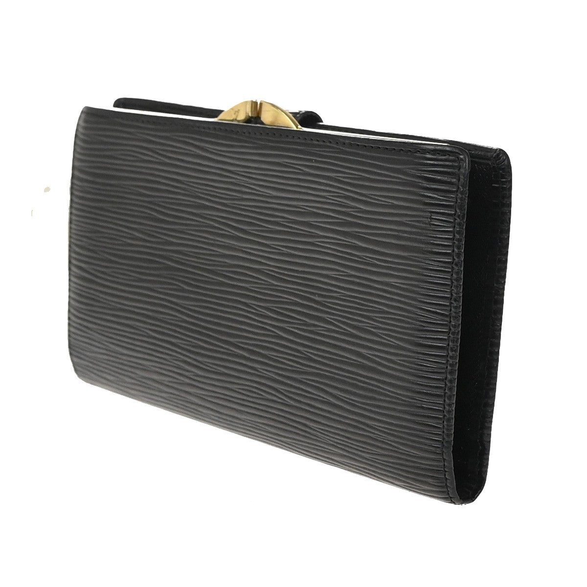 LOUIS VUITTON Continental Viennois Long Bifold Wallet Epi Black M63252 05KP381