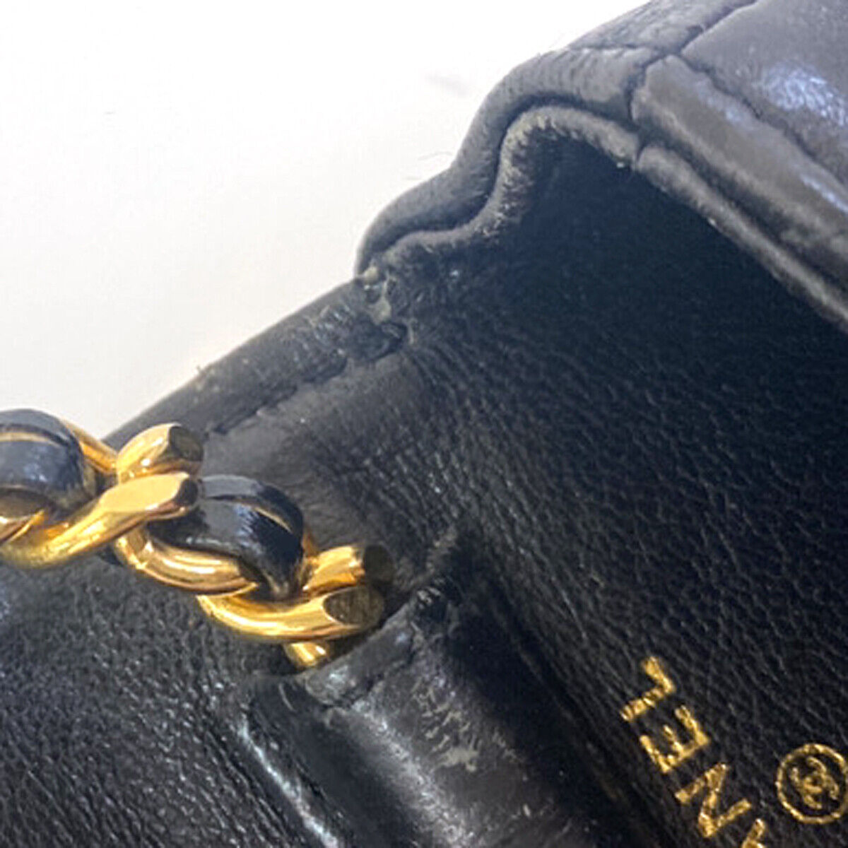 CHANEL CC Logo Mini Mini Matelasse Chain Shoulder Bag Leather GHW BK 660RK051