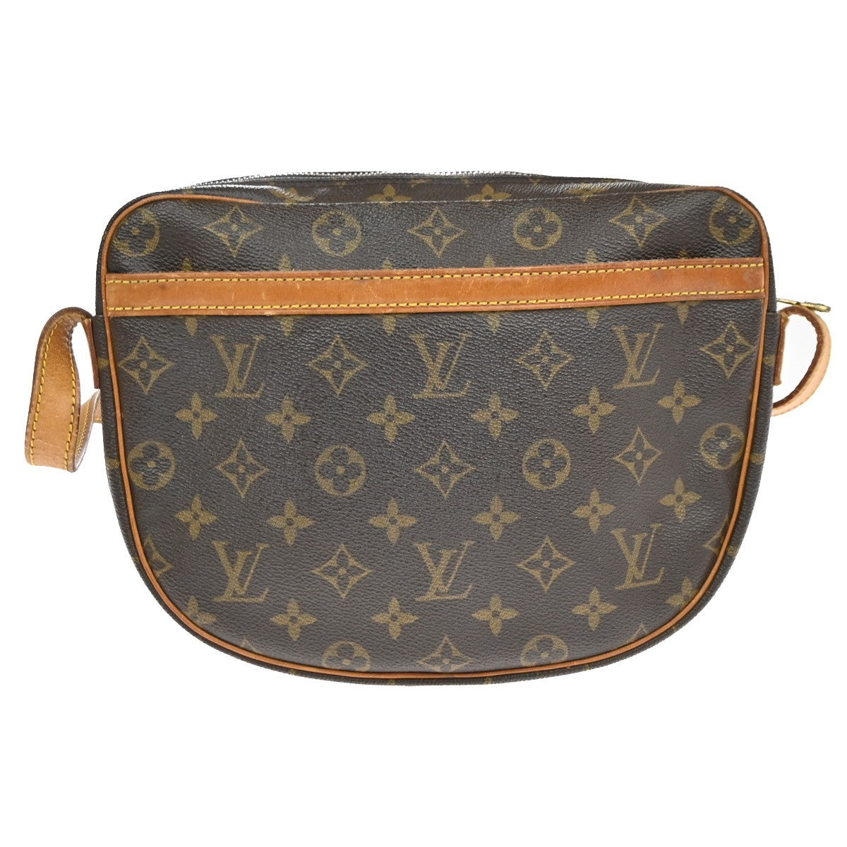 LOUIS VUITTON Jeune Fille GM Shoulder Bag Monogram Leather Brown M51225 39CA939