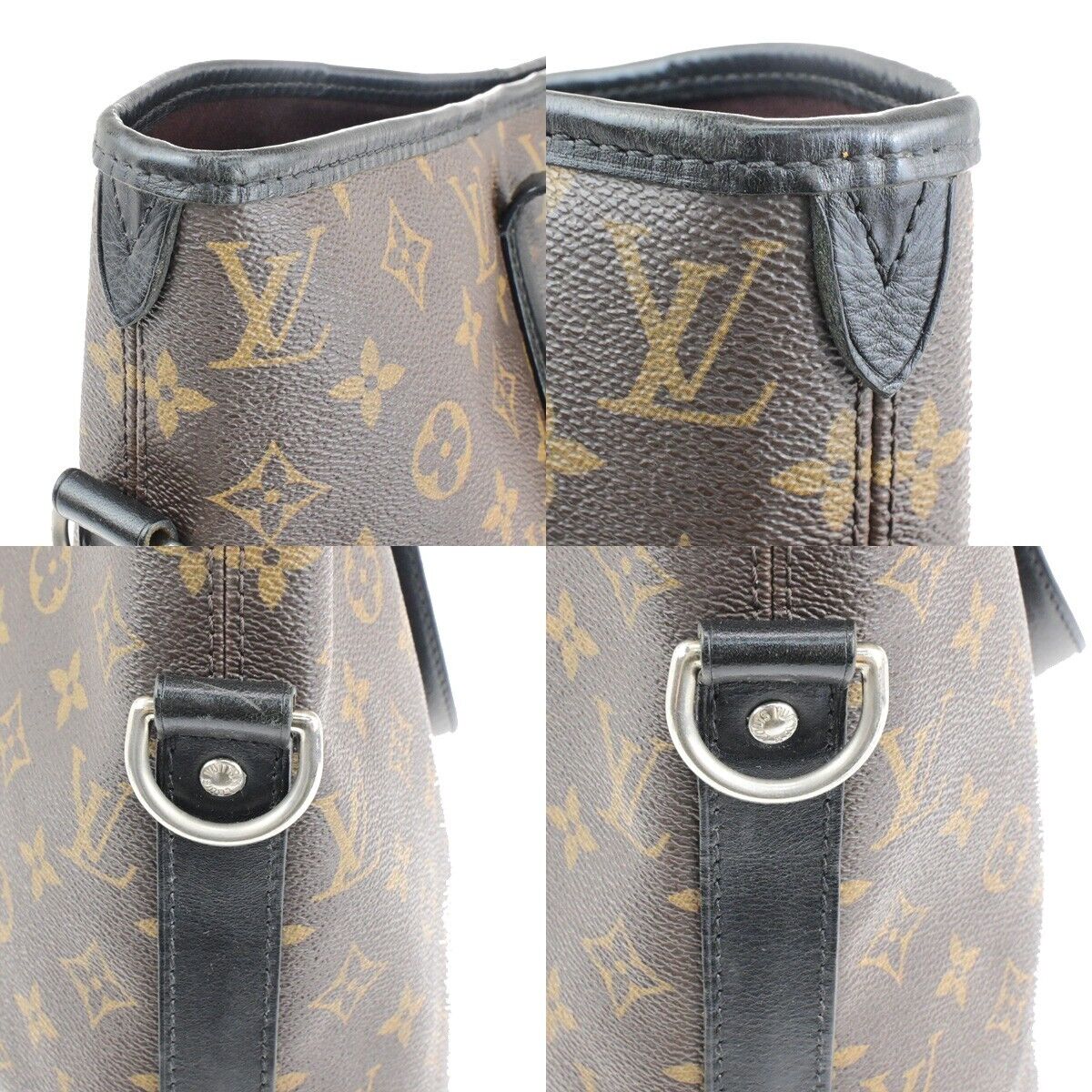 LOUIS VUITTON Davis Hand Bag Monogram Macassar Leather Brown BK M56708 73SJ626