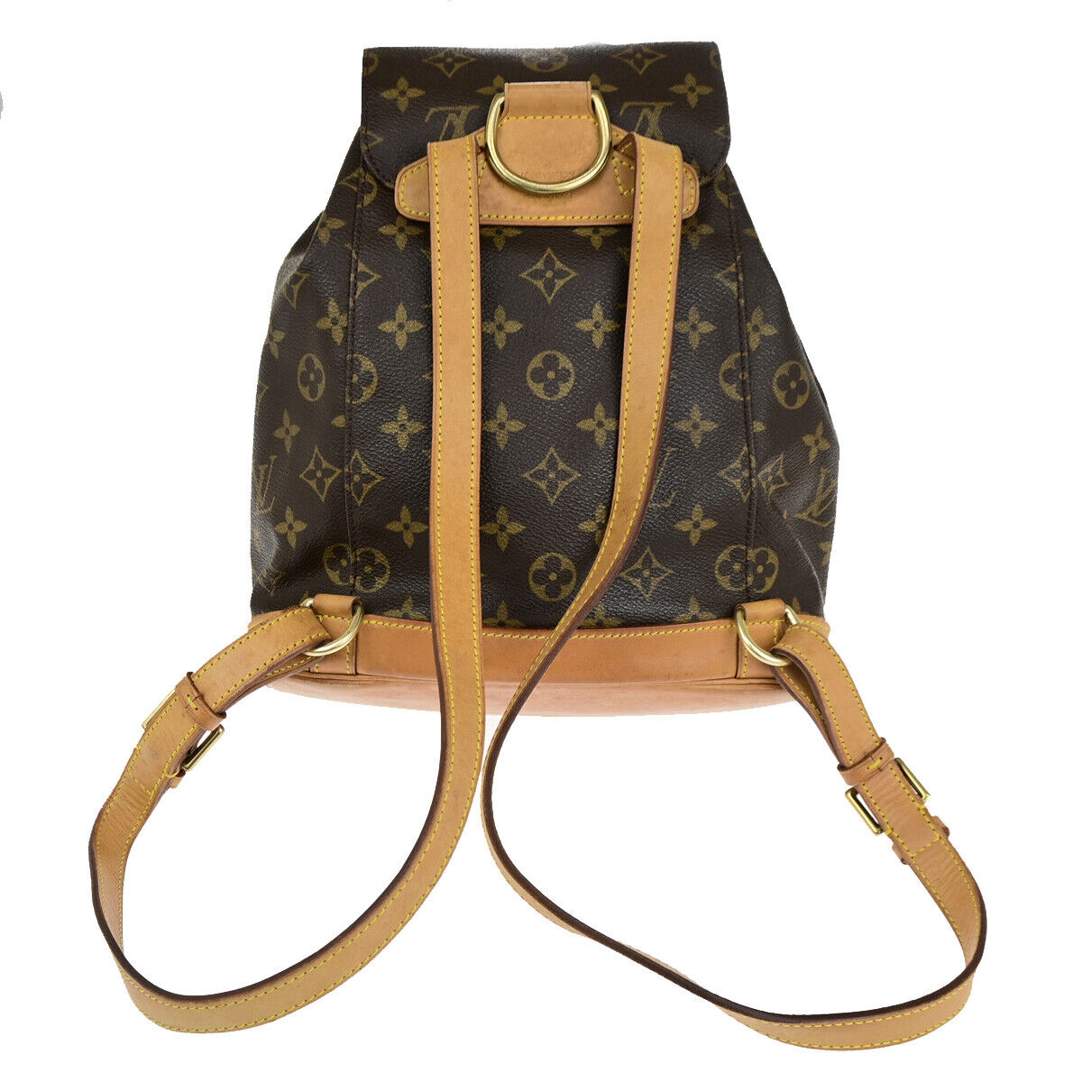 LOUIS VUITTON Montsouris MM Backpack Bag Monogram Leather Brown M51136 18YG771