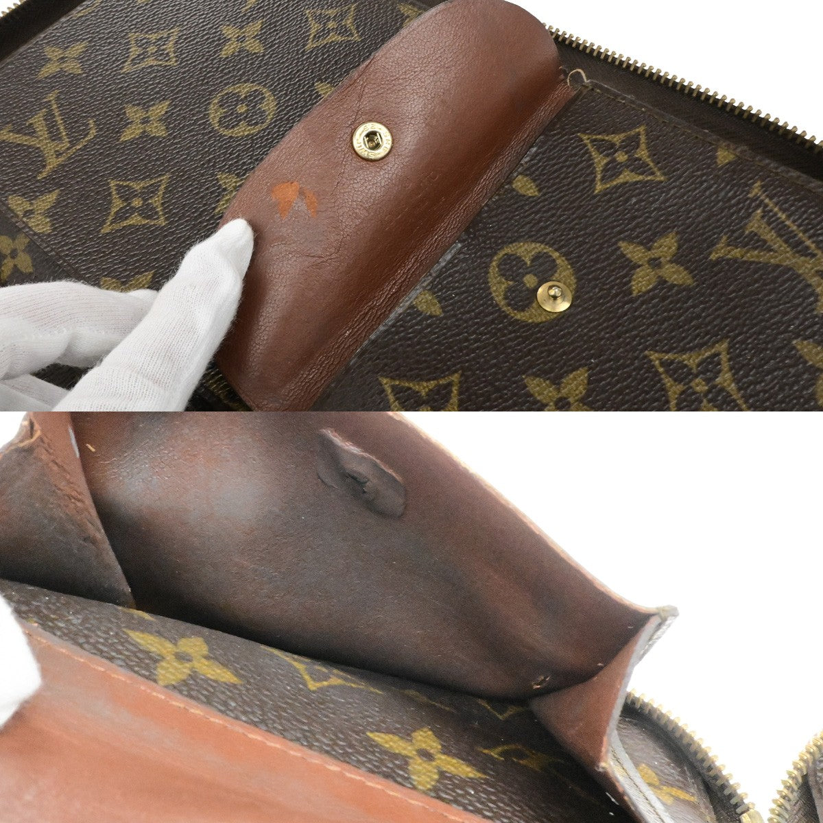 LOUIS VUITTON Poche Escapade Bifold Wallet Monogram Leather Brown M60113 38YH186