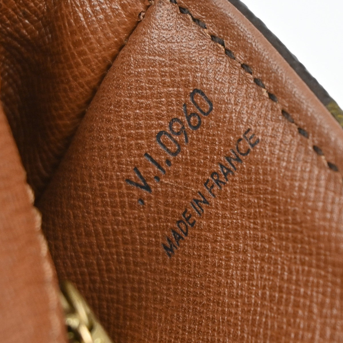 LOUIS VUITTON Chantilly GM Shoulder Bag Monogram Leather Brown M51232 81SA010