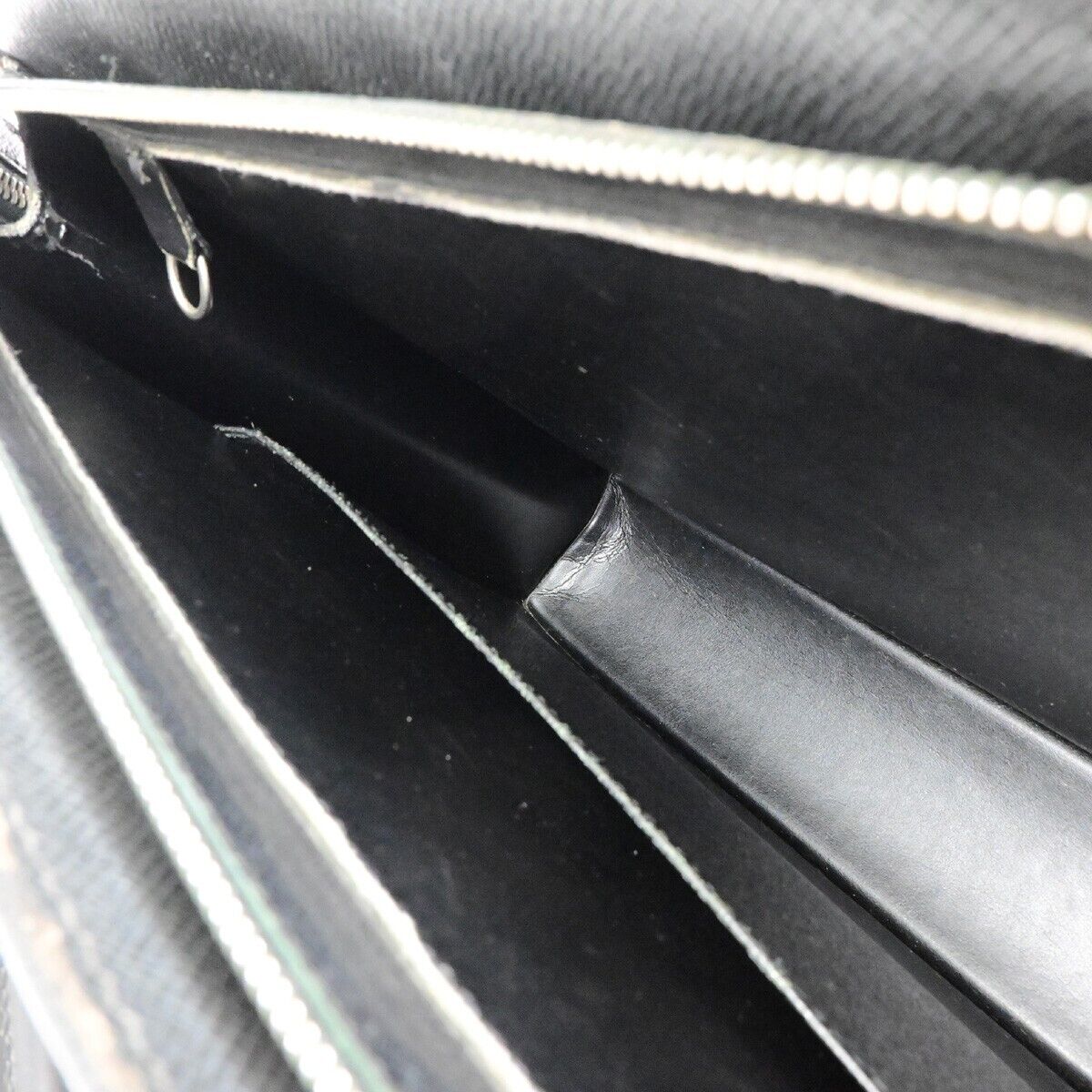 LOUIS VUITTON Porte Documents Lozan Briefcase Hand Bag Taiga BK M30052 61EC575