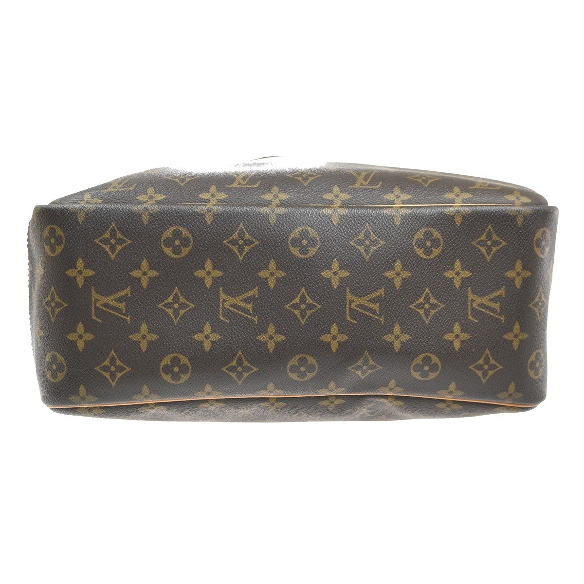 LOUIS VUITTON LV Logo Deauville Hand Bag Monogram Leather Brown M47270 75KC863
