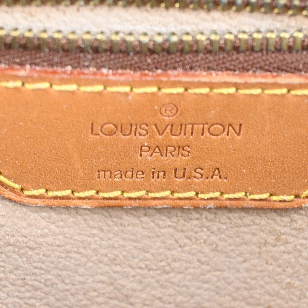 LOUIS VUITTON BUCKET GM Shoulder Tote Bag Monogram Leather Brown M42236 31AA101