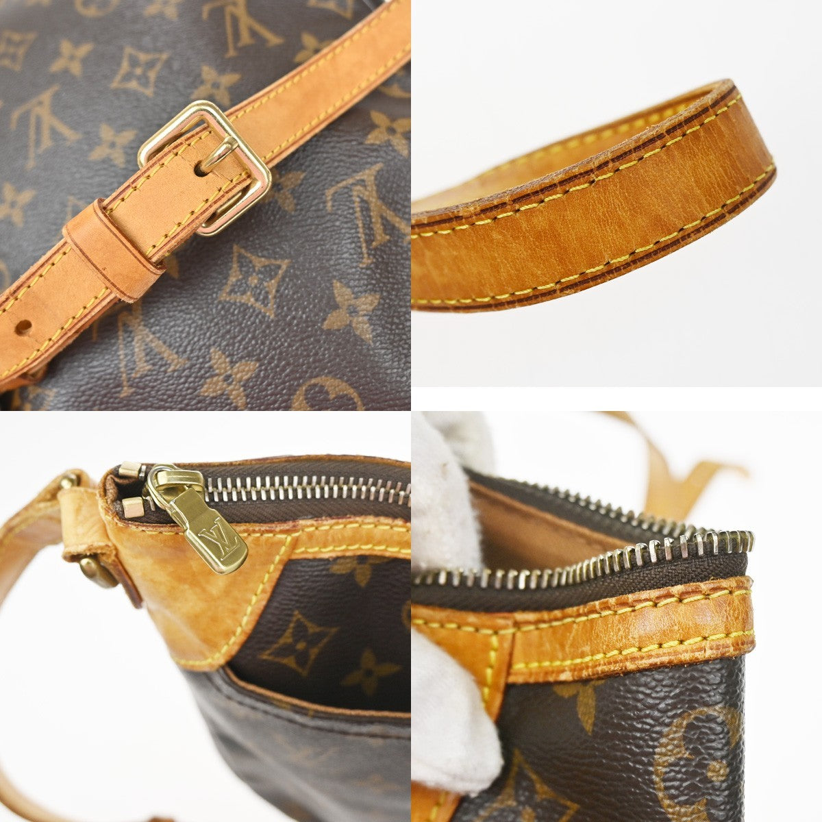 LOUIS VUITTON Odeon PM Shoulder Bag Monogram Leather Brown France M56390 83YH994