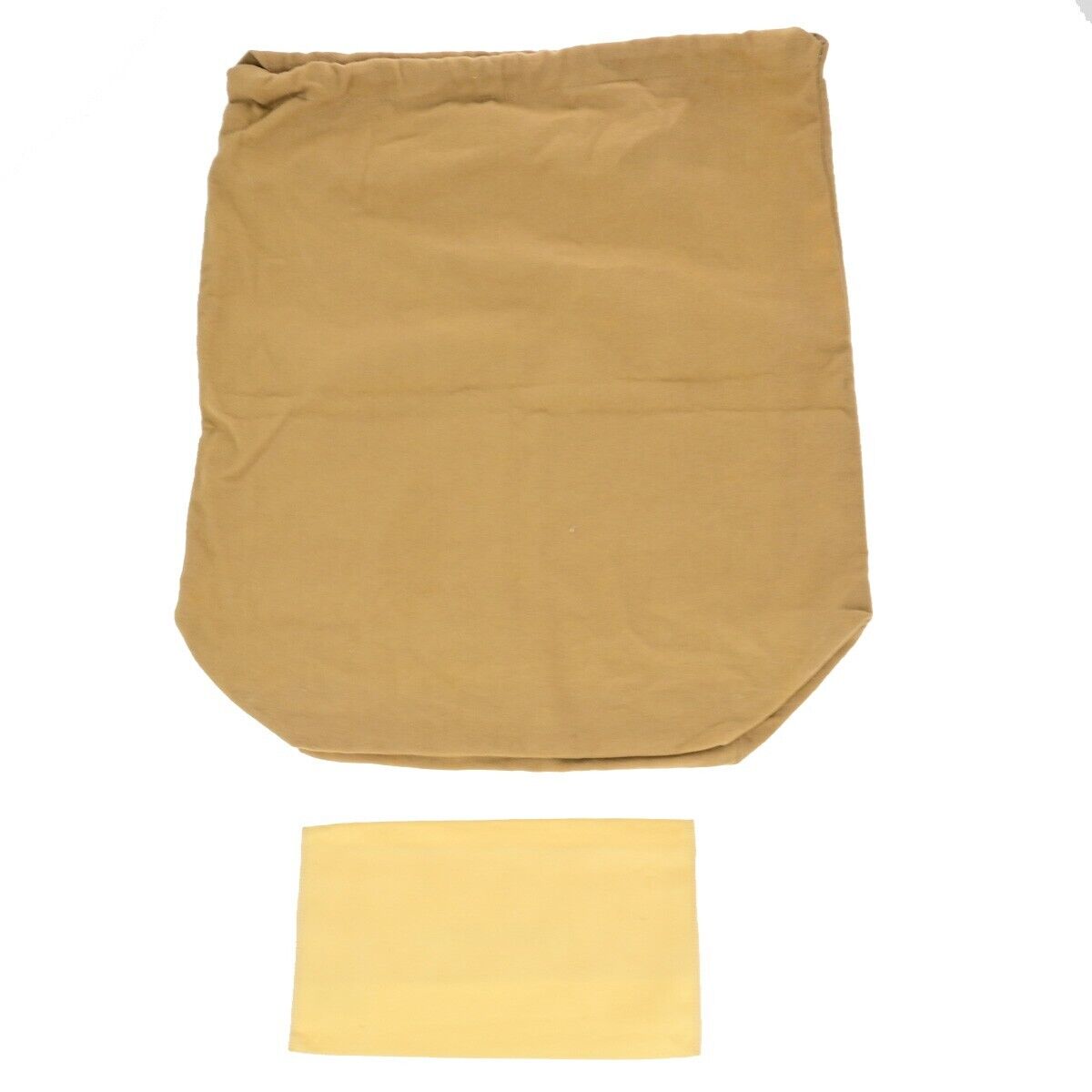 LOUIS VUITTON Logo 10 Set Dust Bag Drawstring Canvas Cotton Beige Brown 02EB533