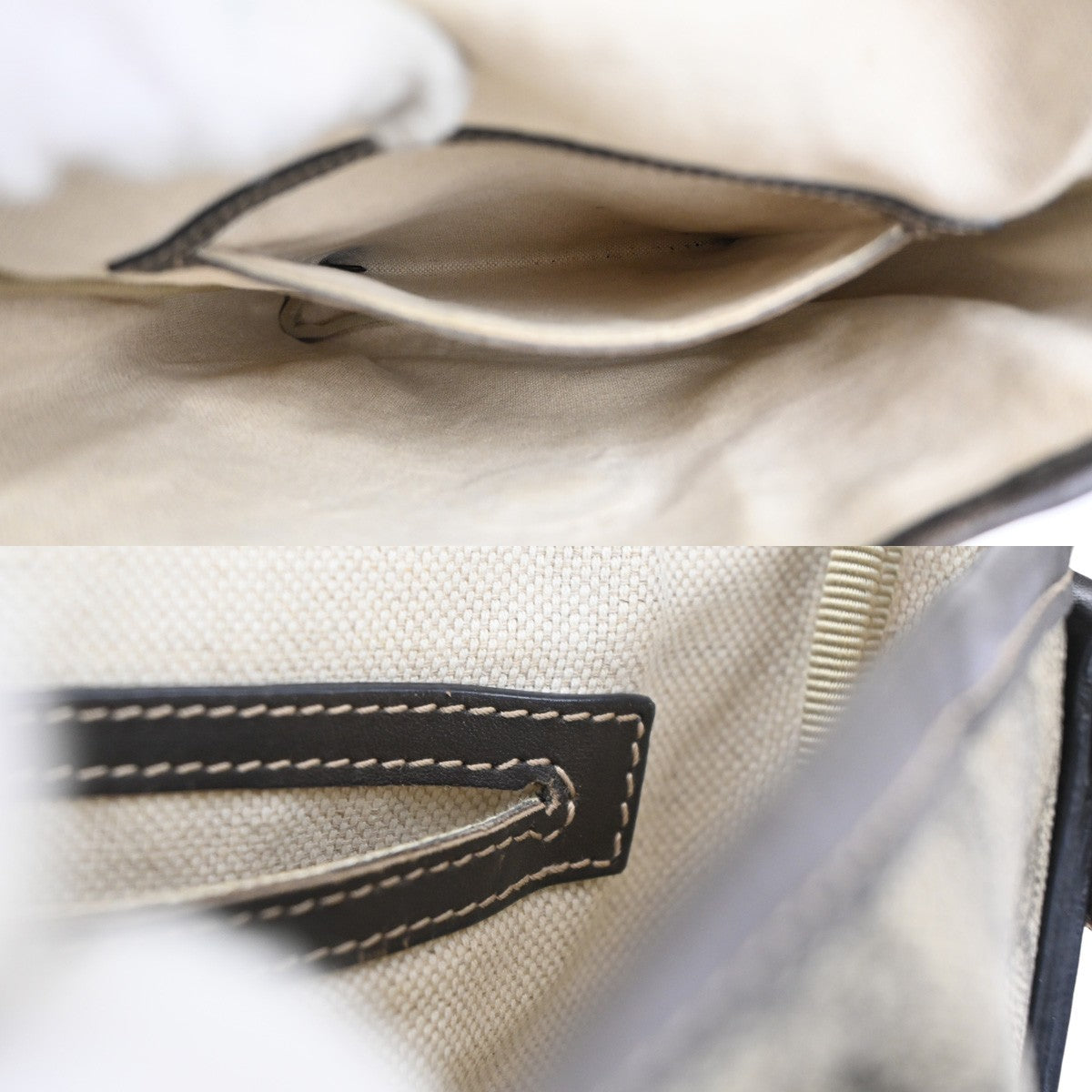 GUCCI GG Supreme Shoulder Bag Leather Beige GHW Italy 0223666 65MA089